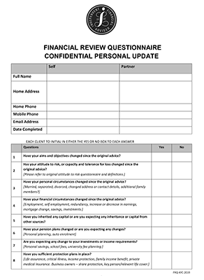Financial Review Questionnaire